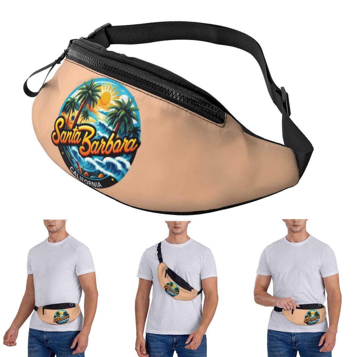 Women Bags Usa - Crossbody Waist Bag Santa Barbara, California