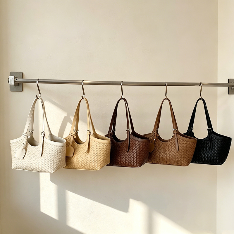 Women'S Bags Handbags - CLAREGQI Hand Woven Tote Bag for