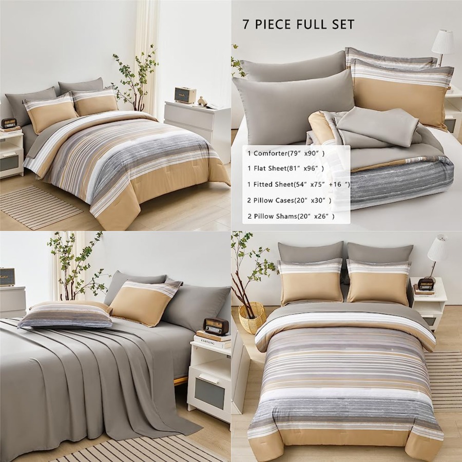 Women Bags White - 7 Pcs Bed in a Bag