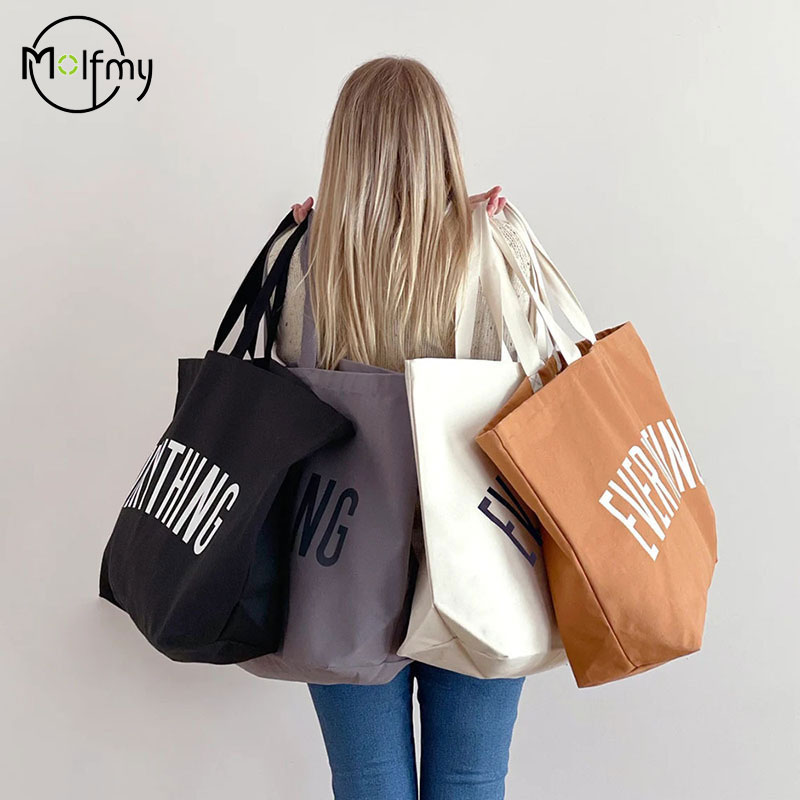 Women Bags Wholesale - Large Capacity Canvas Tote Bag Extra