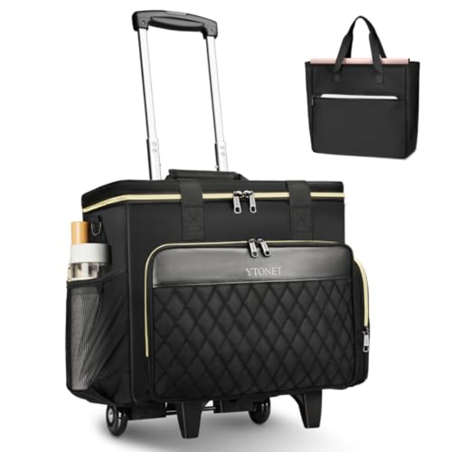 Woman In Bag - Rolling Teacher Bag, 15.6 Inch Rolling