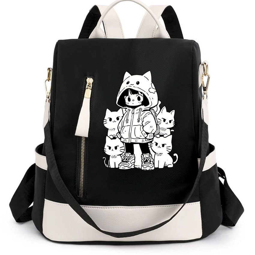 Women'S Work Bags Designer - Women's travel backpack zipper closure convertible