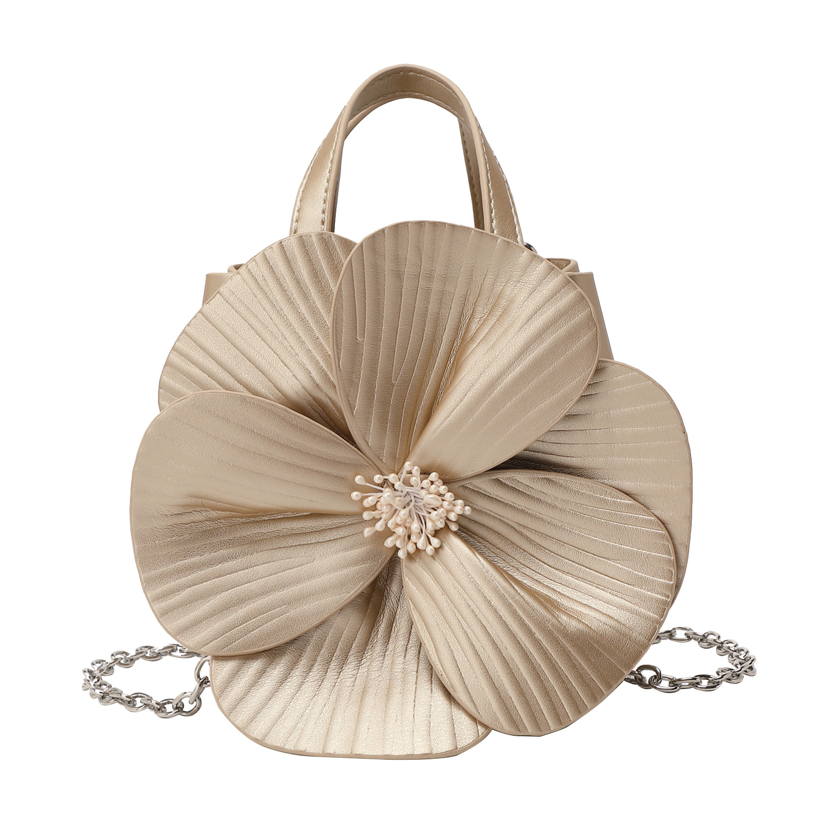 Women Handheld Bags - Fashionable Women's Petal Evening Clutch Handheld