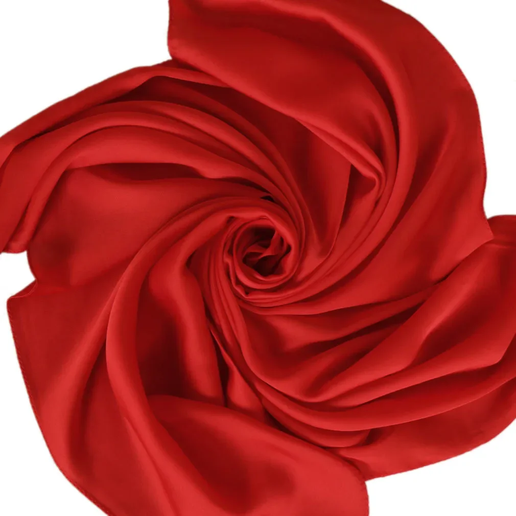 Satin Scarf Women 70cm Solid C - Women Bags Wholesale review and price