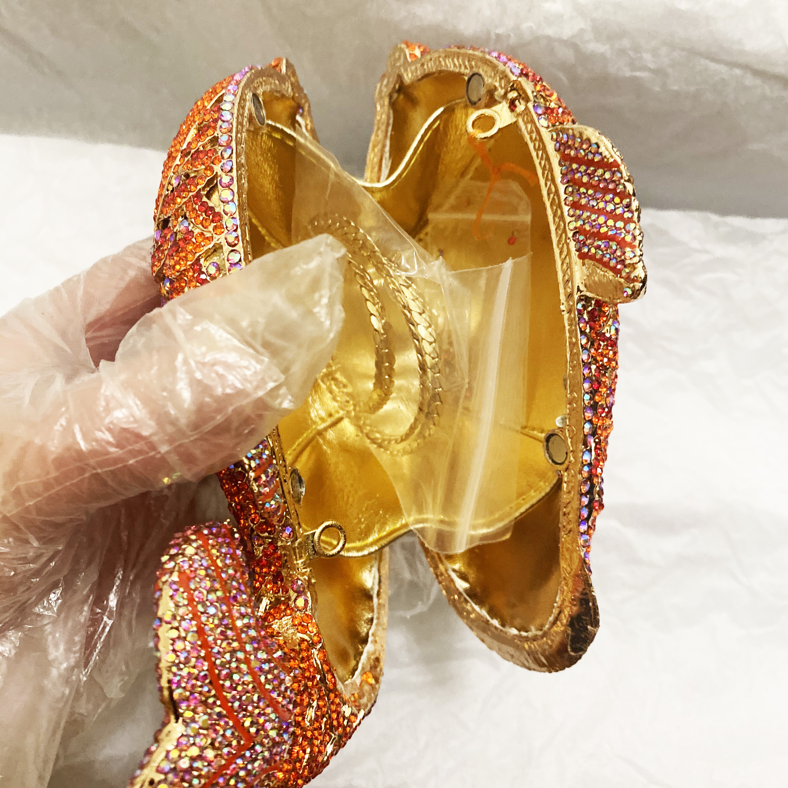 Red/Orange Fish Crystal Mini E - Women Bags On Sale review and price
