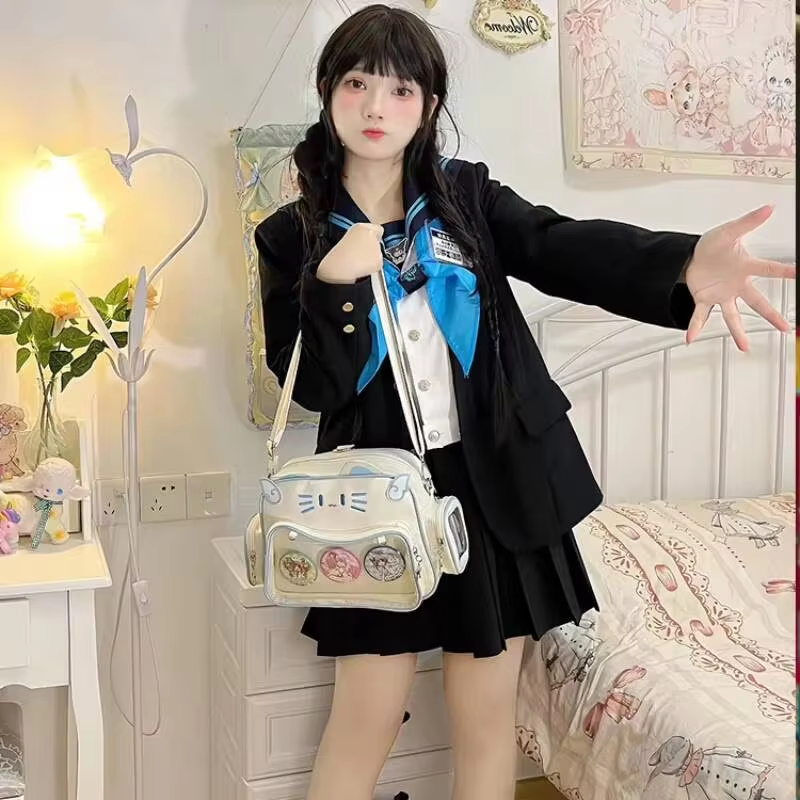 New Y2K Korean Kawaii Cat Ita  - Women Bags White review and price