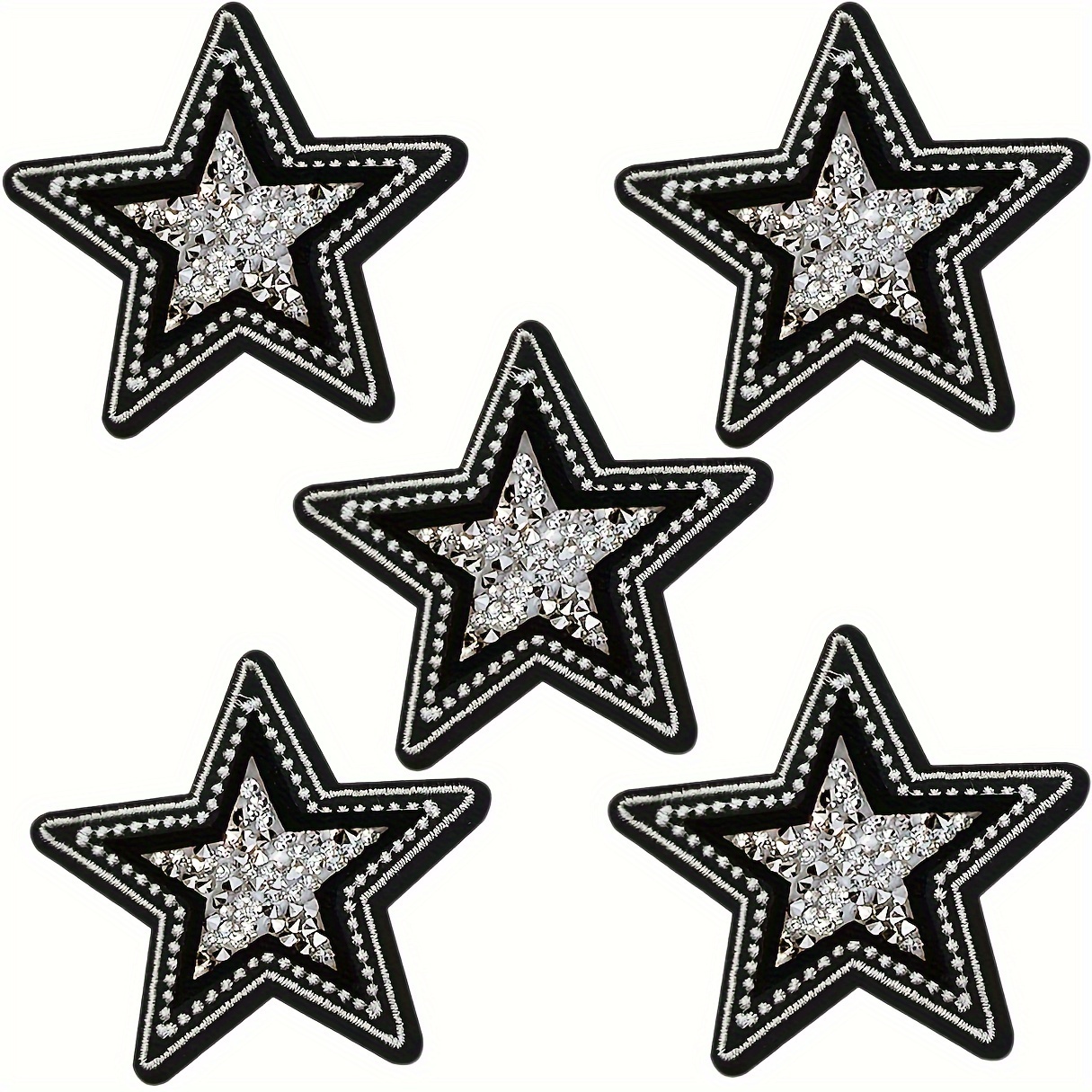 5 PCS Black and White Twinkle  - Women Bags Jeans review and price