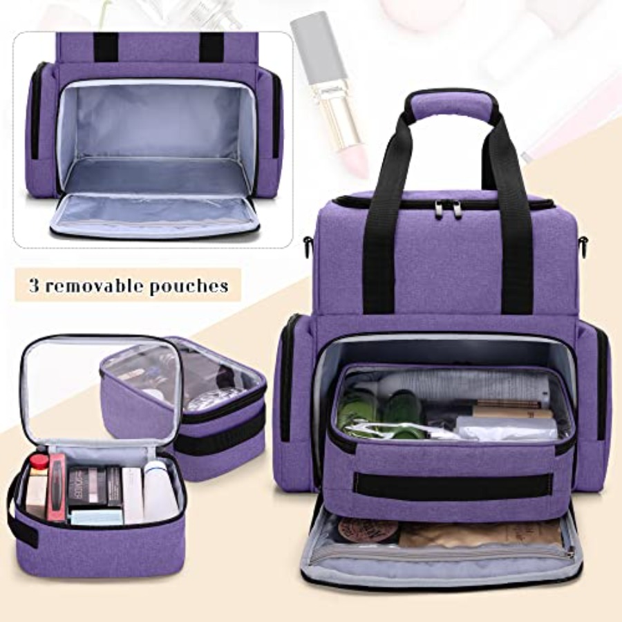 2 Layers Large Travel Makeup B - Woman In Bag review and price
