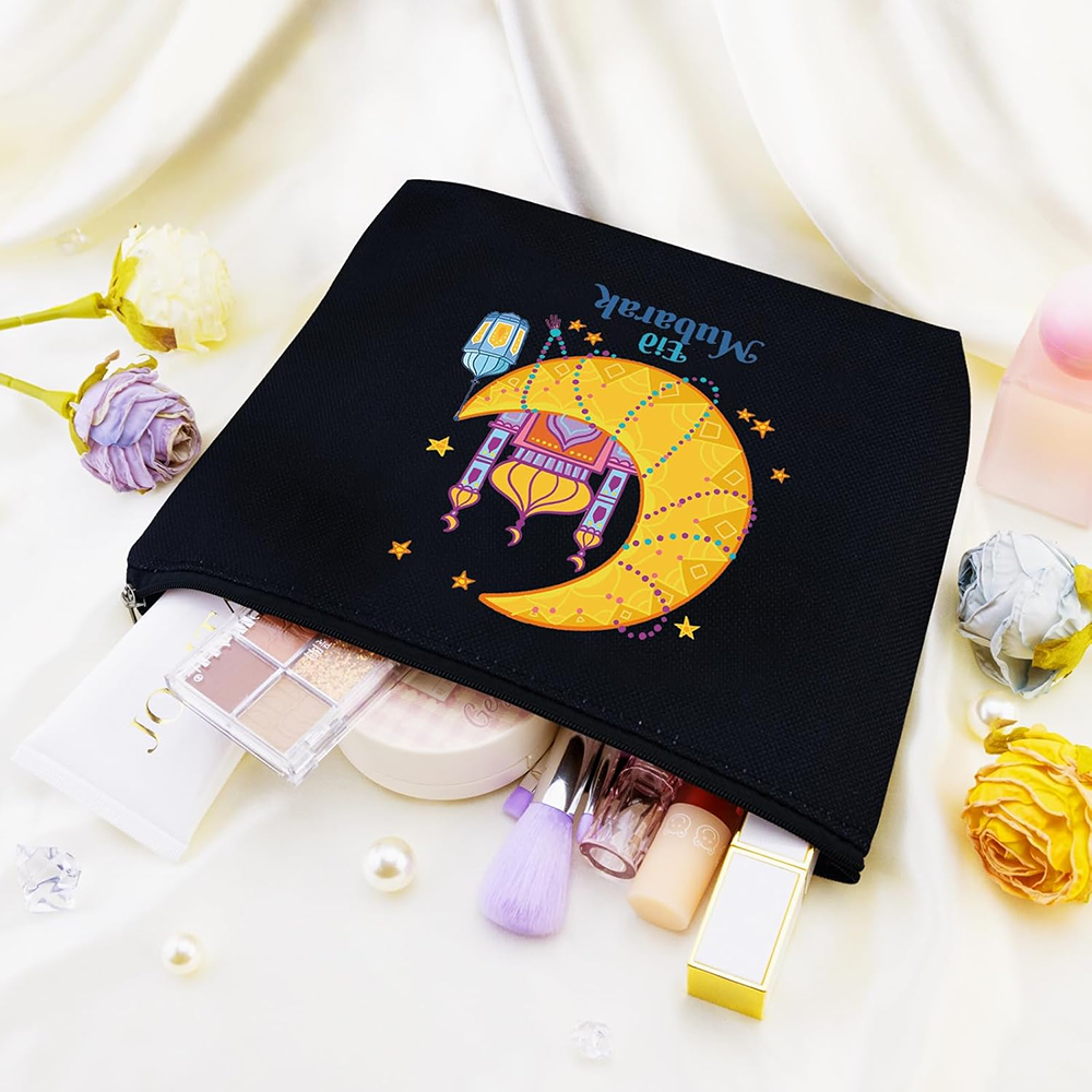 Eid Mubarak Black Canvas Makeu - Women Bags For Eid review and price