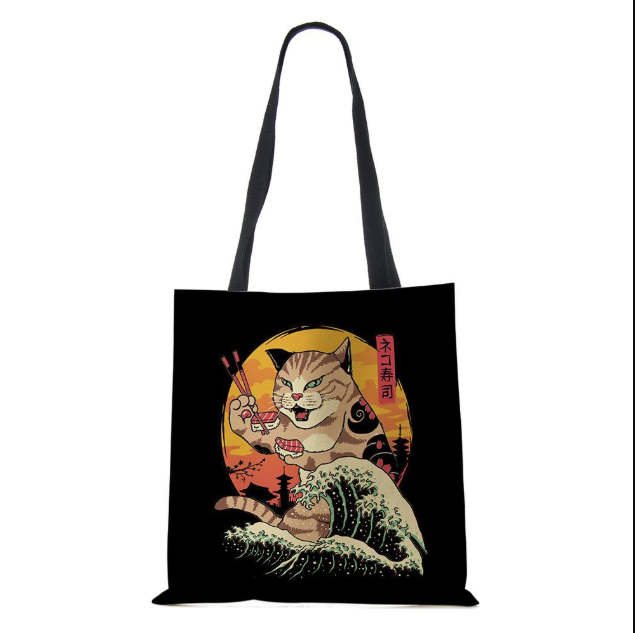 Cute Cat Tote Bag Japanese Sus - Women'S Japanese Bags review and price