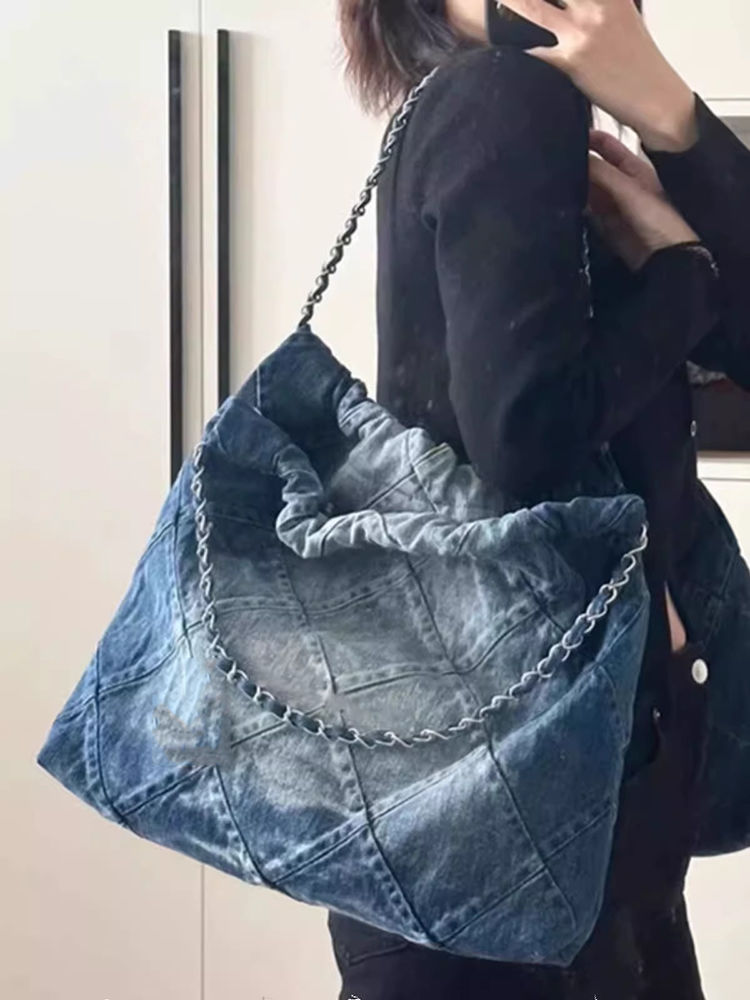 JIAERDI Y2k Grunge Denim Tote  - Women Bags Jeans review and price