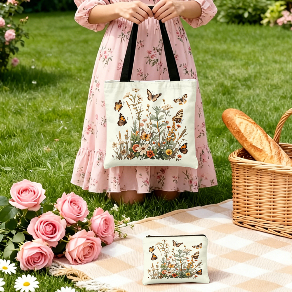 Floral Butterfly Print Handbag - Women'S Bags Handbags review and price