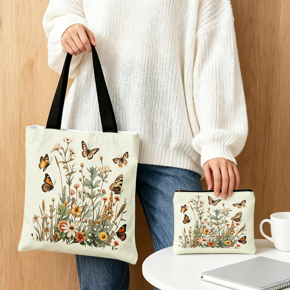 Floral Butterfly Print Handbag - Women'S Bags Handbags review and price