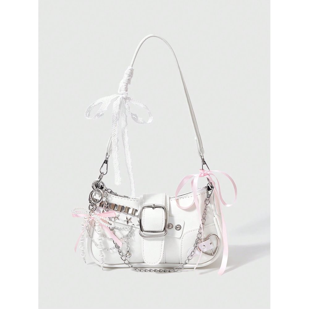 Kawaii Cute White Y2K Style Wo - Women Bags White review and price