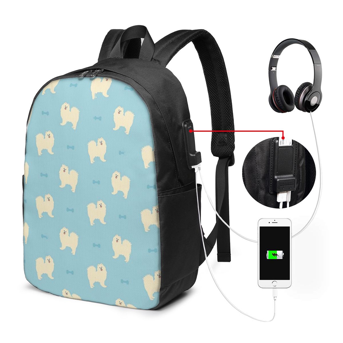 Samoyed Dog Backpack Travel No - Womens Backpack review and price