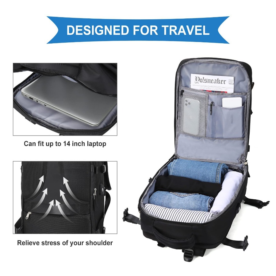【New Arrival】Black Travel Back - Womens Backpack review and price