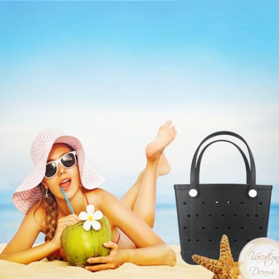 Beach Tote Bag, Original Large - Woman In Bag review and price