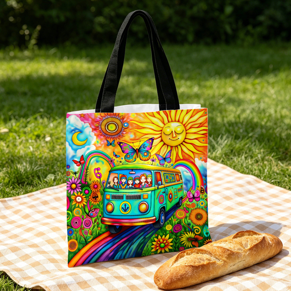 Colorful Hippie Van Handbag Mu - Women'S Bags Handbags review and price