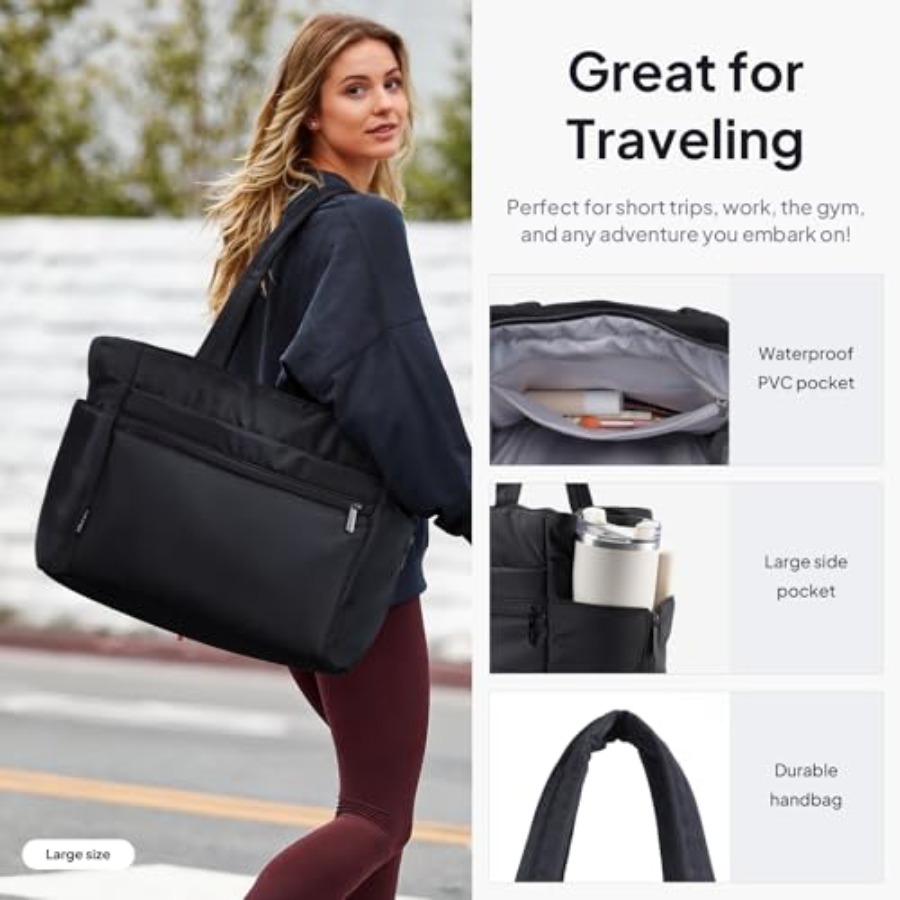 TOPEAST Tote Bag for Women Puf - Woman In Bag review and price