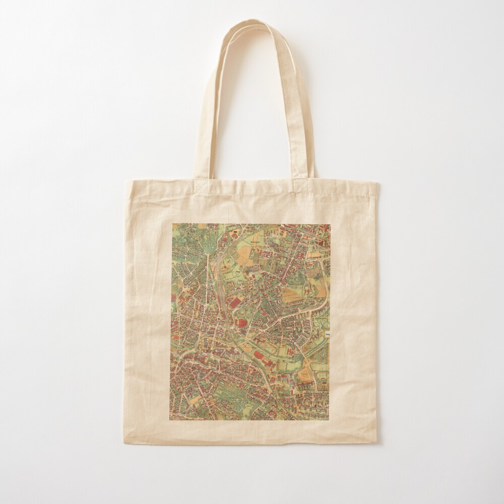 Vintage Map of Bayreuth, Germa - Women Bags Germany review and price
