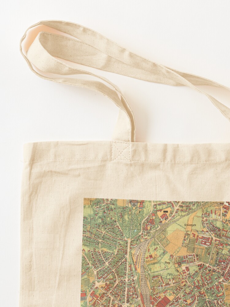Vintage Map of Bayreuth, Germa - Women Bags Germany review and price