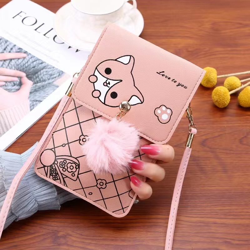 Cute Cartoon Pattern Touch-Scr - Women Bags With Wallet review and price