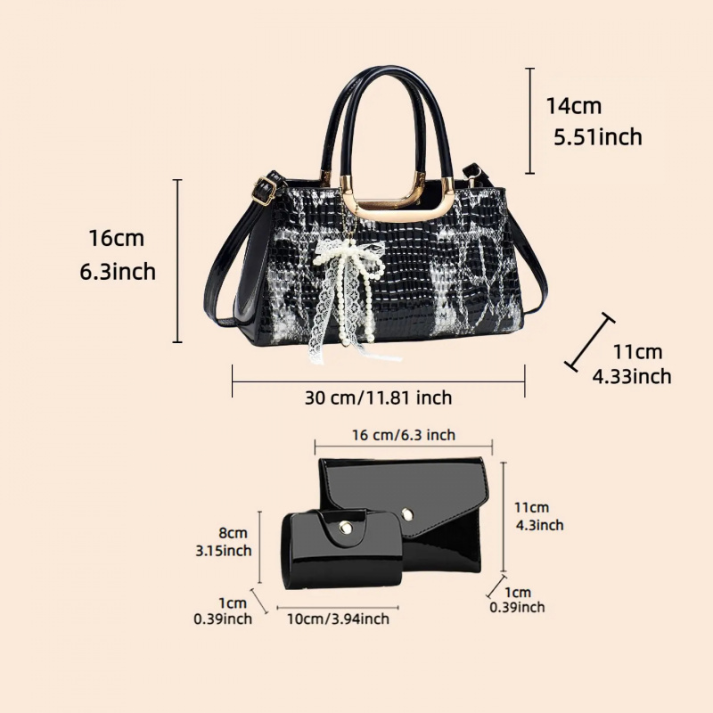 Women's Handbag Set, Crocodile - Women'S Bags Handbags review and price