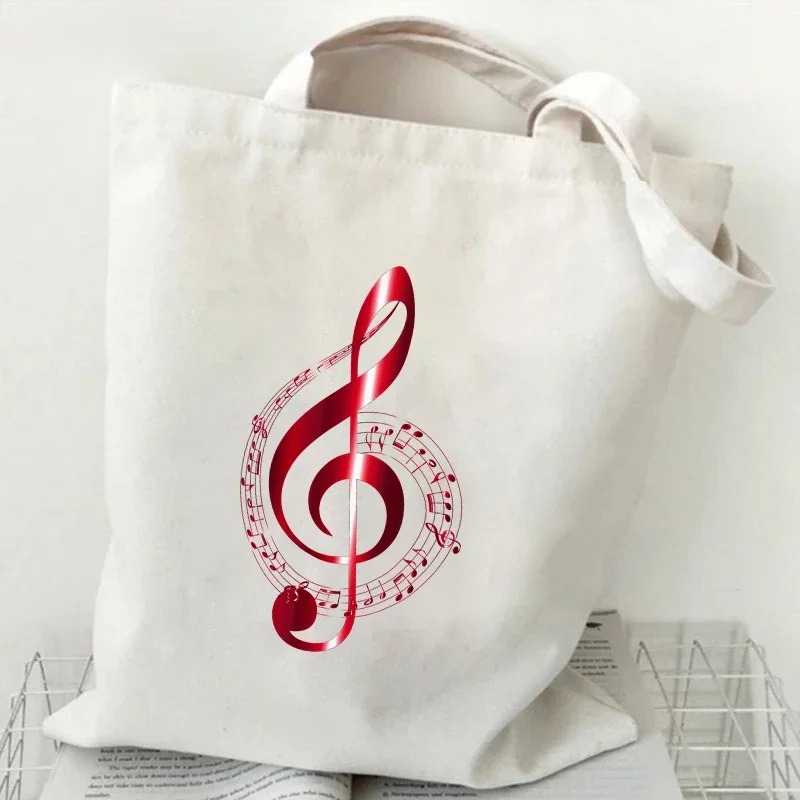 Music Note Heartbeat Printed C - Women Handheld Bags review and price