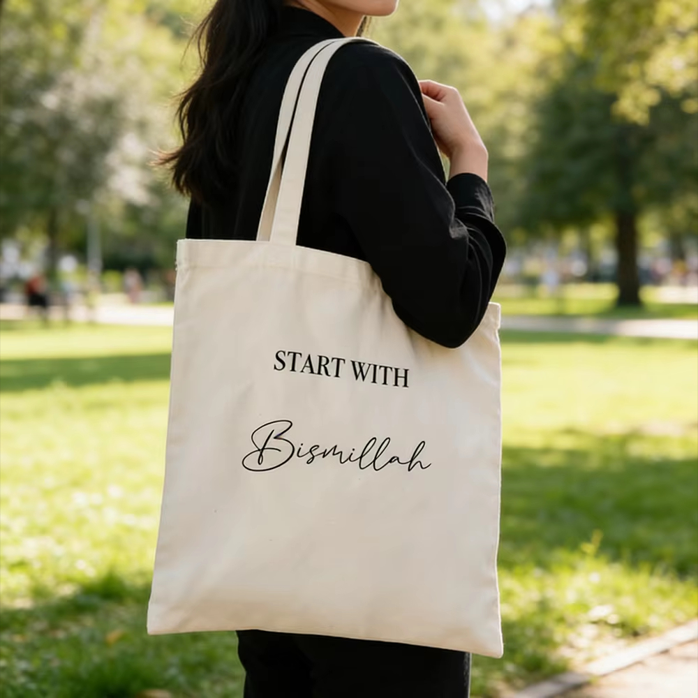 Start with Bismillah Tote Bag  - Women Bags For Eid review and price