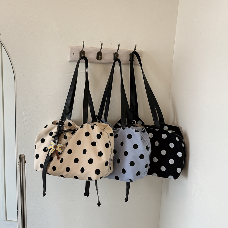 Multi-layer Canvas Polka Dot T - Women Handheld Bags review and price