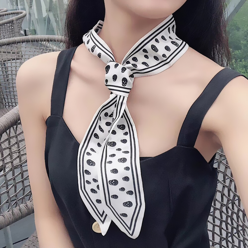 115cm Tied bag Handle silk sca - Women Bags White review and price